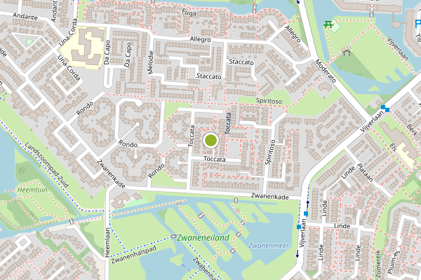 Ambulance-melding op Toccata, Krimpen aan den IJssel op 25 juli, kaart-overzicht