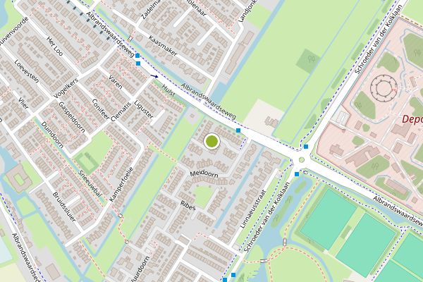 Ambulance-melding op Brem, Poortugaal op 25 juli, kaart-overzicht