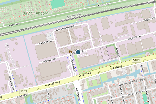 Politie-melding op Metaalhof, Rotterdam op 25 juli, kaart-overzicht
