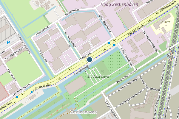 Ambulance + Politie samen ter plaatse op Fairoaksbaan, Rotterdam op 25 juli, kaart-overzicht nieuws-bericht