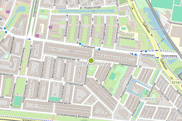 Ambulance-melding op Zweedsestraat, Rotterdam op 25 juli, kaart-overzicht