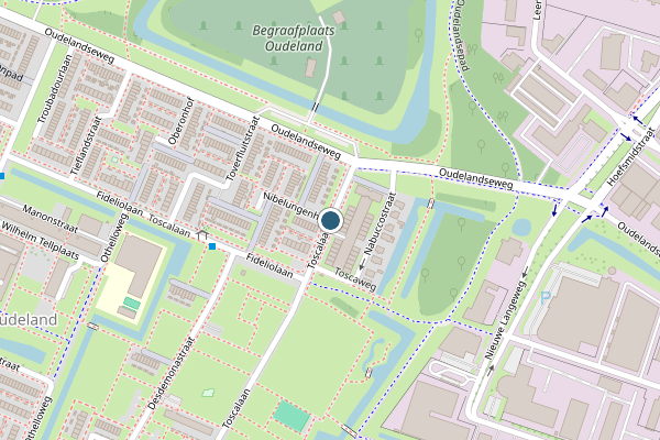Politie-melding op Toscalaan, Hoogvliet op 25 juli, kaart-overzicht