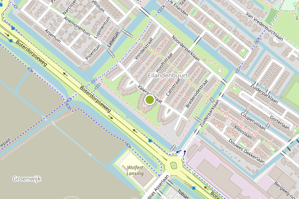 Ambulance-melding op Heinsiushof, Bergschenhoek op 25 juli, kaart-overzicht