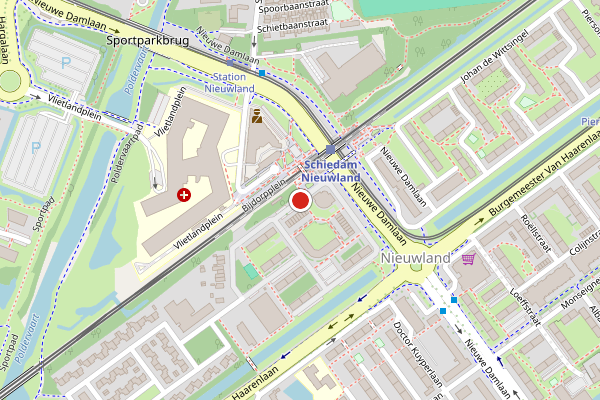 Brandweer-melding op Van Limburg Stirumstraat, Schiedam op 25 juli, kaart-overzicht