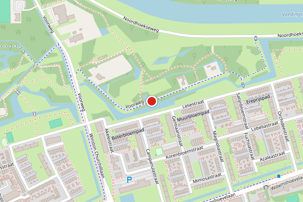 Brandweer-melding op Voorweg, Spijkenisse op 25 juli, kaart-overzicht