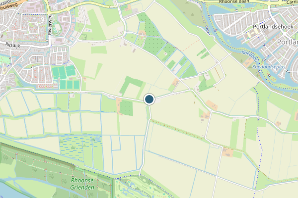 Politie-melding op Rhoon op 25 juli, kaart-overzicht