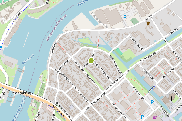Ambulance-melding op Boezemstraat, Krimpen aan den IJssel op 26 juli, kaart-overzicht