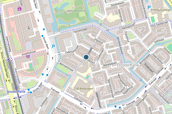 Politie-melding op Tyruspad, Rotterdam op 17 mei, kaart-overzicht