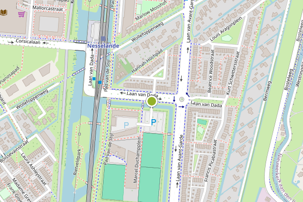 Ambulance-melding op Marcel Duchampplein, Rotterdam op 17 mei, kaart-overzicht