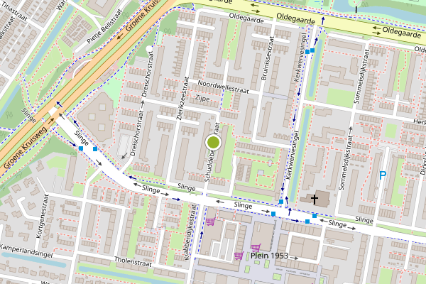 Ambulance-melding op Schuddebeursstraat, Rotterdam op 26 juli, kaart-overzicht