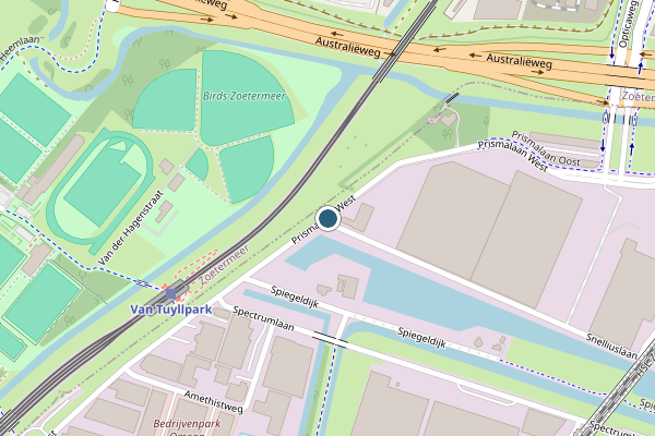 Politie-melding op Prismalaan West, Bleiswijk op 26 juli, kaart-overzicht