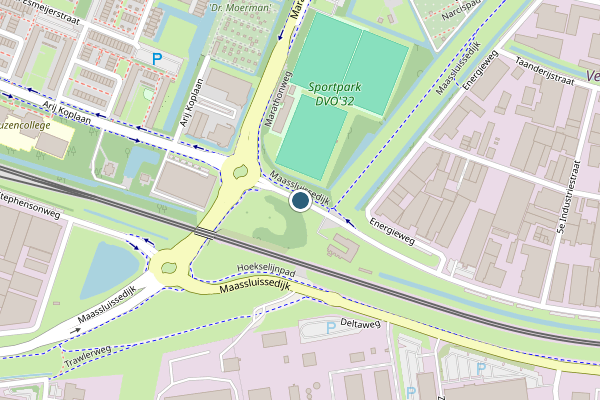 Politie-melding op Maassluissedijk, Vlaardingen op 17 mei, kaart-overzicht