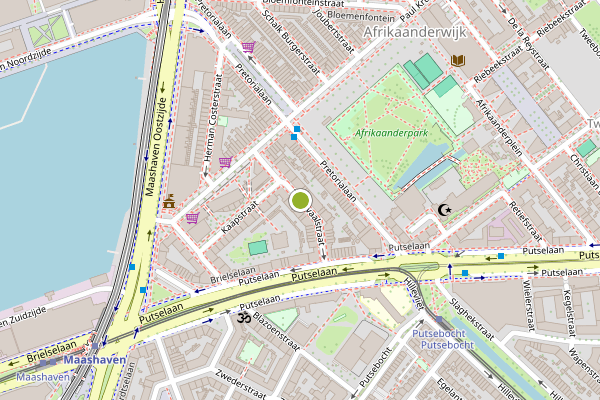 Ambulance-melding op Transvaalstraat, Rotterdam op 26 juli, kaart-overzicht