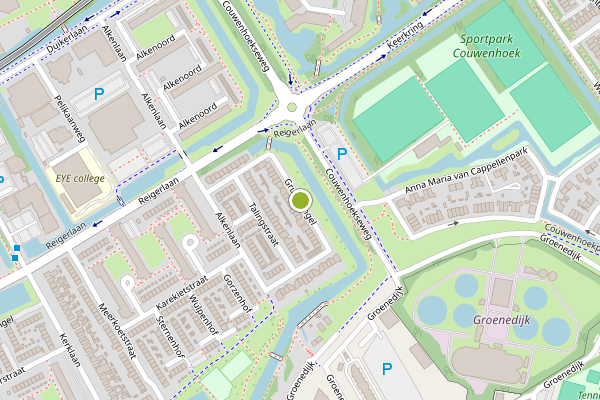 Ambulance-melding op Gruttosingel, Capelle aan den IJssel op 15 mei, kaart-overzicht