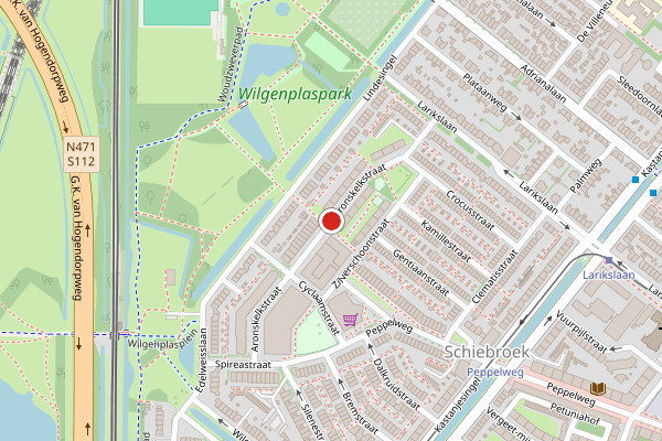 Brandweer-melding op Aronskelkstraat, Rotterdam op 26 juli, kaart-overzicht
