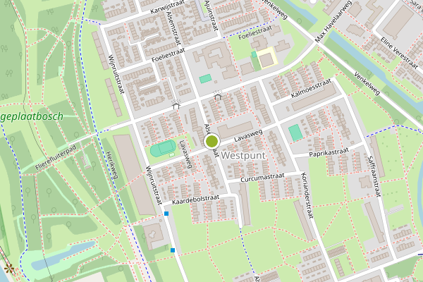 Ambulance-melding op Alsemstraat, Hoogvliet op 26 juli, kaart-overzicht