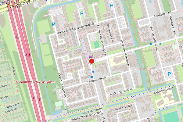 Brandweer-melding op Jacob van Campenplein, Rotterdam op 26 juli, kaart-overzicht