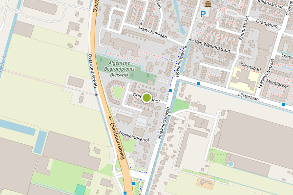 Ambulance-melding op Grijpestijnhof, Bleiswijk op 16 mei, kaart-overzicht