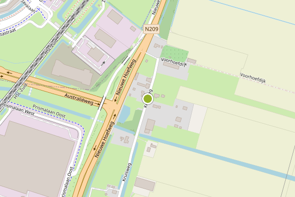 Ambulance-melding op Kruisweg, Bleiswijk op 16 mei, kaart-overzicht