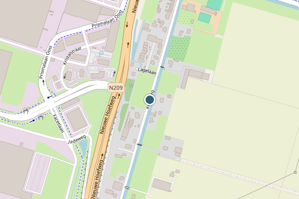 Politie-melding op Kruisweg, Bleiswijk op 16 mei, kaart-overzicht