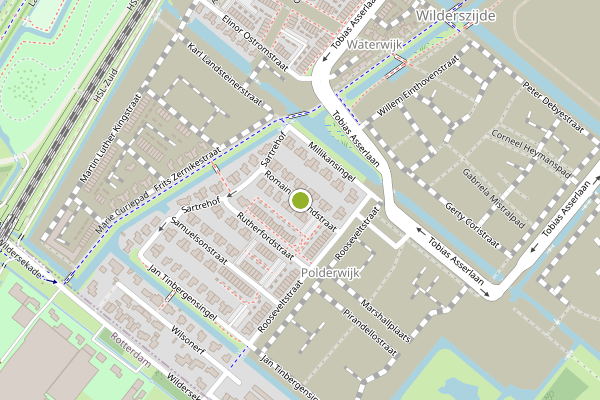 Ambulance-melding op Romain Rollandstraat, Bergschenhoek op 16 mei, kaart-overzicht