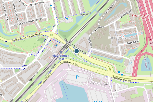Politie-melding op Kesperweg, Vlaardingen op 26 juli, kaart-overzicht