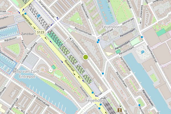 Ambulance-melding op Oranjeboomstraat, Rotterdam op 26 juli, kaart-overzicht