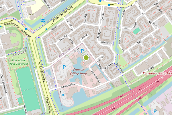 Ambulance-melding op Barbizonplaats, Capelle aan den IJssel op 26 juli, kaart-overzicht