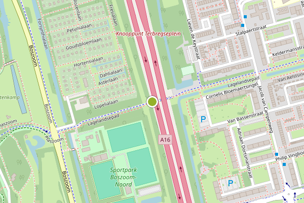 Ambulance-melding op Lagelandsepad, Rotterdam op 27 juli, kaart-overzicht