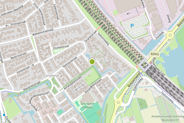 Ambulance-melding op Prins Willemstraat, Barendrecht op 16 mei, kaart-overzicht