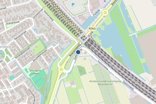 Politie-melding op Stationsweg, Barendrecht op 15 mei, kaart-overzicht