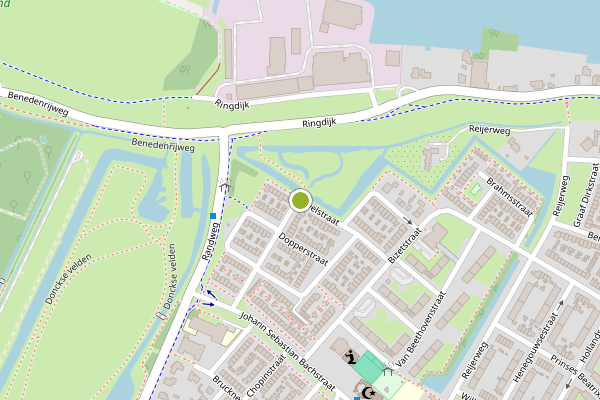 Ambulance-melding op Ravelstraat, Ridderkerk op 16 mei, kaart-overzicht