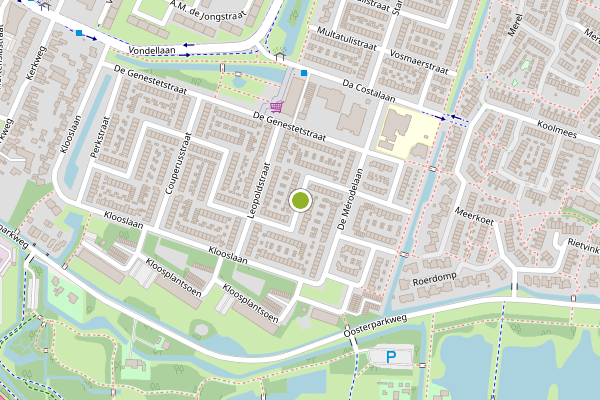 Ambulance-melding op Boutensstraat, Ridderkerk op 15 mei, kaart-overzicht