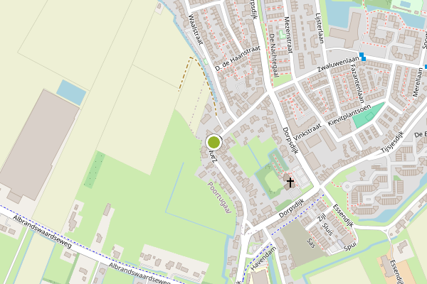 Ambulance-melding op Zantelweg, Rhoon op 17 mei, kaart-overzicht