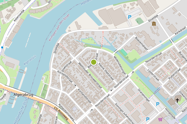 Ambulance-melding op Boezemstraat, Krimpen aan den IJssel op 17 mei, kaart-overzicht