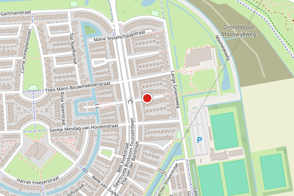 Brandweer-melding op Annie van Hattemstraat, Spijkenisse op 27 juli, kaart-overzicht