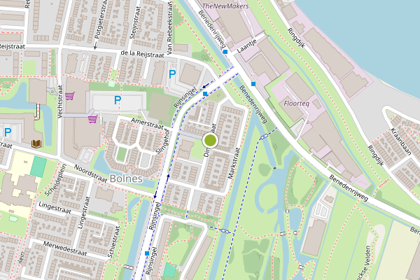 Ambulance-melding op Dintelstraat, Ridderkerk op 28 juli, kaart-overzicht