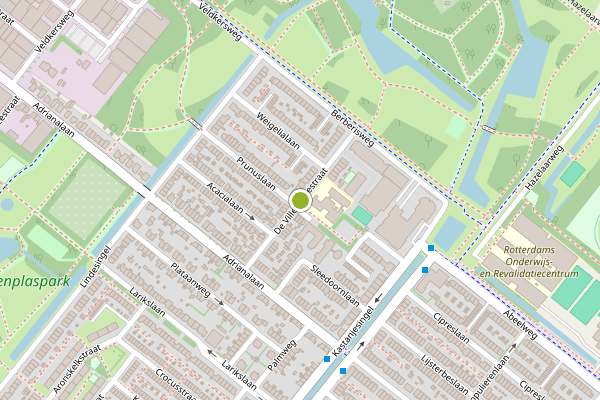 Ambulance-melding op De Villeneuvestraat, Rotterdam op 28 juli, kaart-overzicht