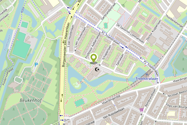 Ambulance-melding op Dr Schaepmansingel, Schiedam op 25 april, kaart-overzicht