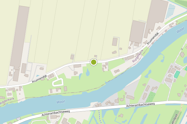 Ambulance-melding op Pruimendijk, Ridderkerk op 28 juli, kaart-overzicht