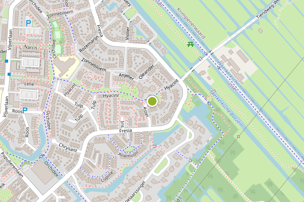 Ambulance-melding op Aster, Krimpen aan den IJssel op 28 juli, kaart-overzicht