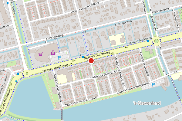 Brandweer-melding op Jacques Dutilhweg, Rotterdam op 28 juli, kaart-overzicht