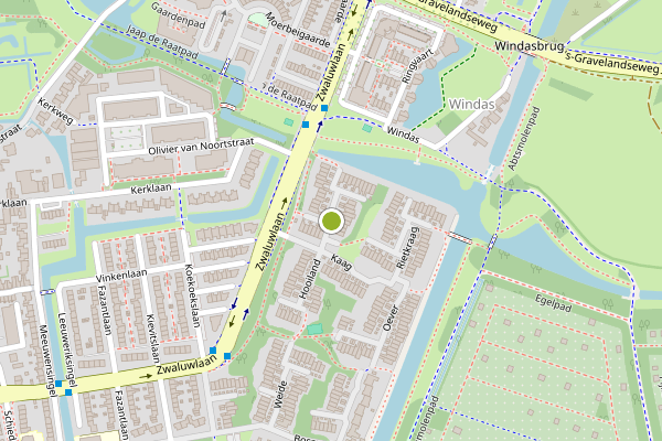 Ambulance-melding op Laagland, Schiedam op 28 juli, kaart-overzicht