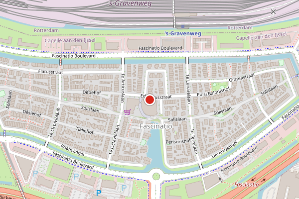 Brandweer-melding op Solisplein, Capelle aan den IJssel op 28 juli, kaart-overzicht