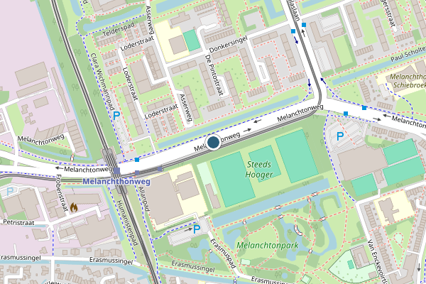 Politie-melding op Melanchtonweg, Rotterdam op 28 juli, kaart-overzicht