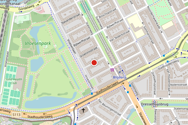 Brandweer-melding op Van der Dussenstraat, Rotterdam op 28 juli, kaart-overzicht
