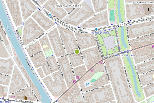 Ambulance-melding op Heemraadstraat, Rotterdam op 28 juli, kaart-overzicht