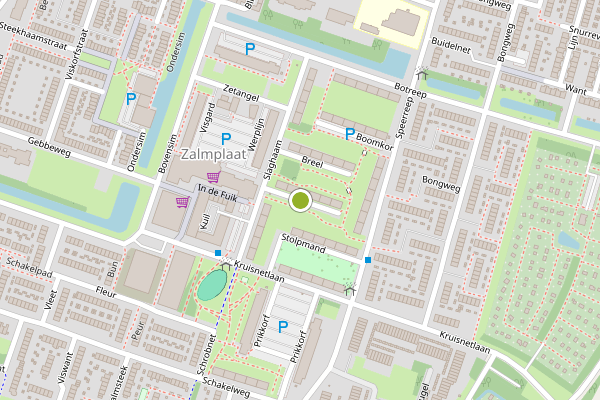 Ambulance-melding op Treil, Hoogvliet op 29 juli, kaart-overzicht