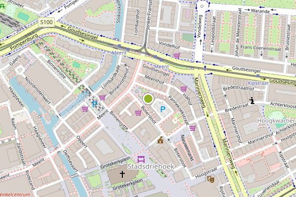Ambulance-melding op Herenplaats, Rotterdam op 29 juli, kaart-overzicht