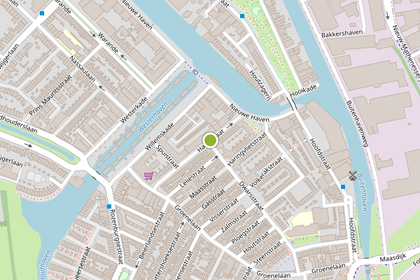 Ambulance-melding op Hagastraat, Schiedam op 17 mei, kaart-overzicht
